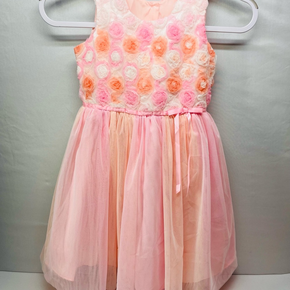 Jona Michelle‎ Pink and Orange Floral Dress